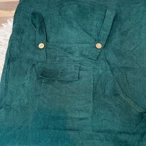 SHEIN green overall dress